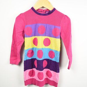 Pink stripe sweater dress